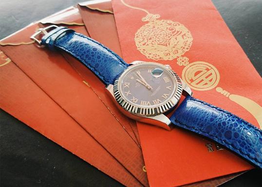 Blue Toad Gunny Straps for Audemars Piguet Panerai SevenFriday